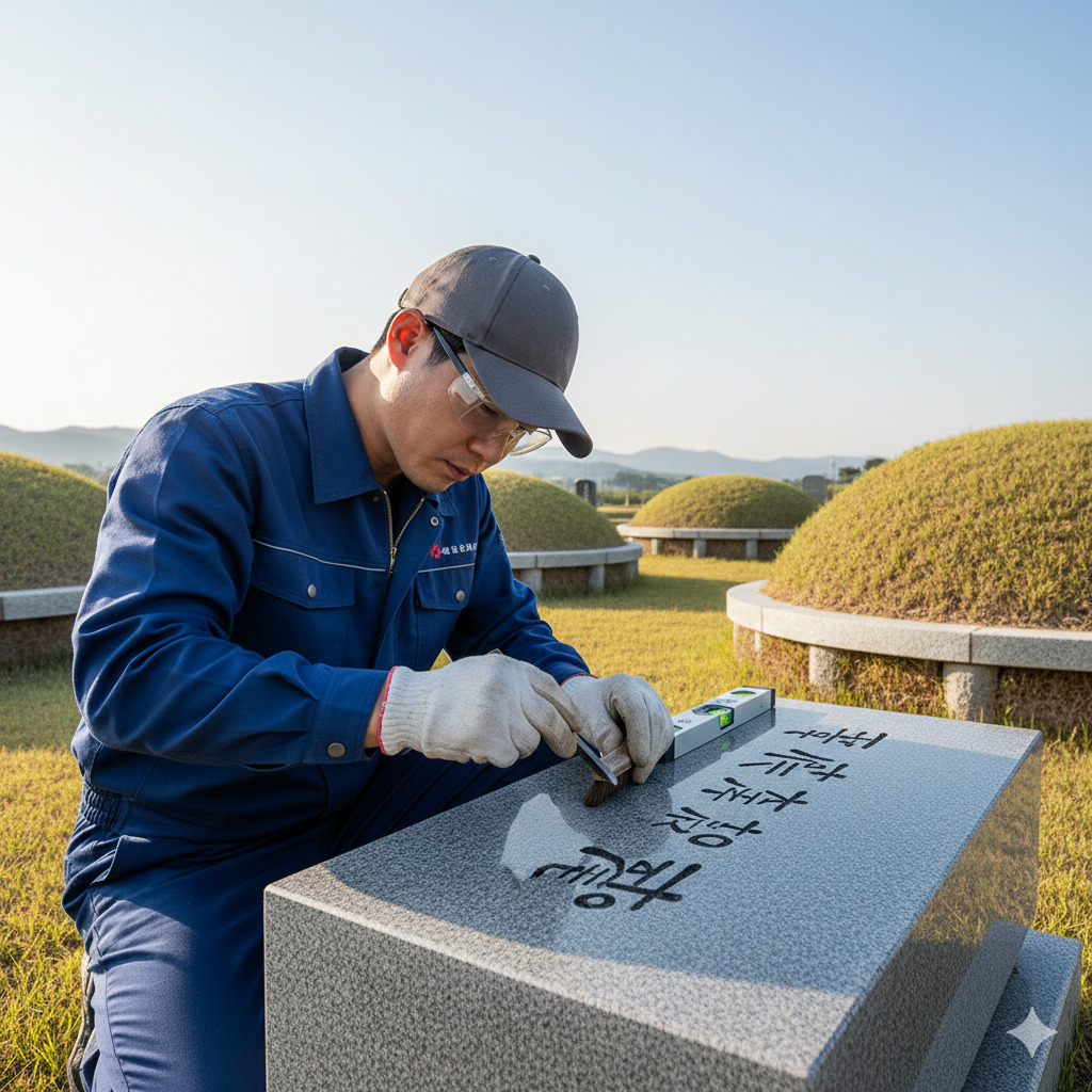 묘비석작업